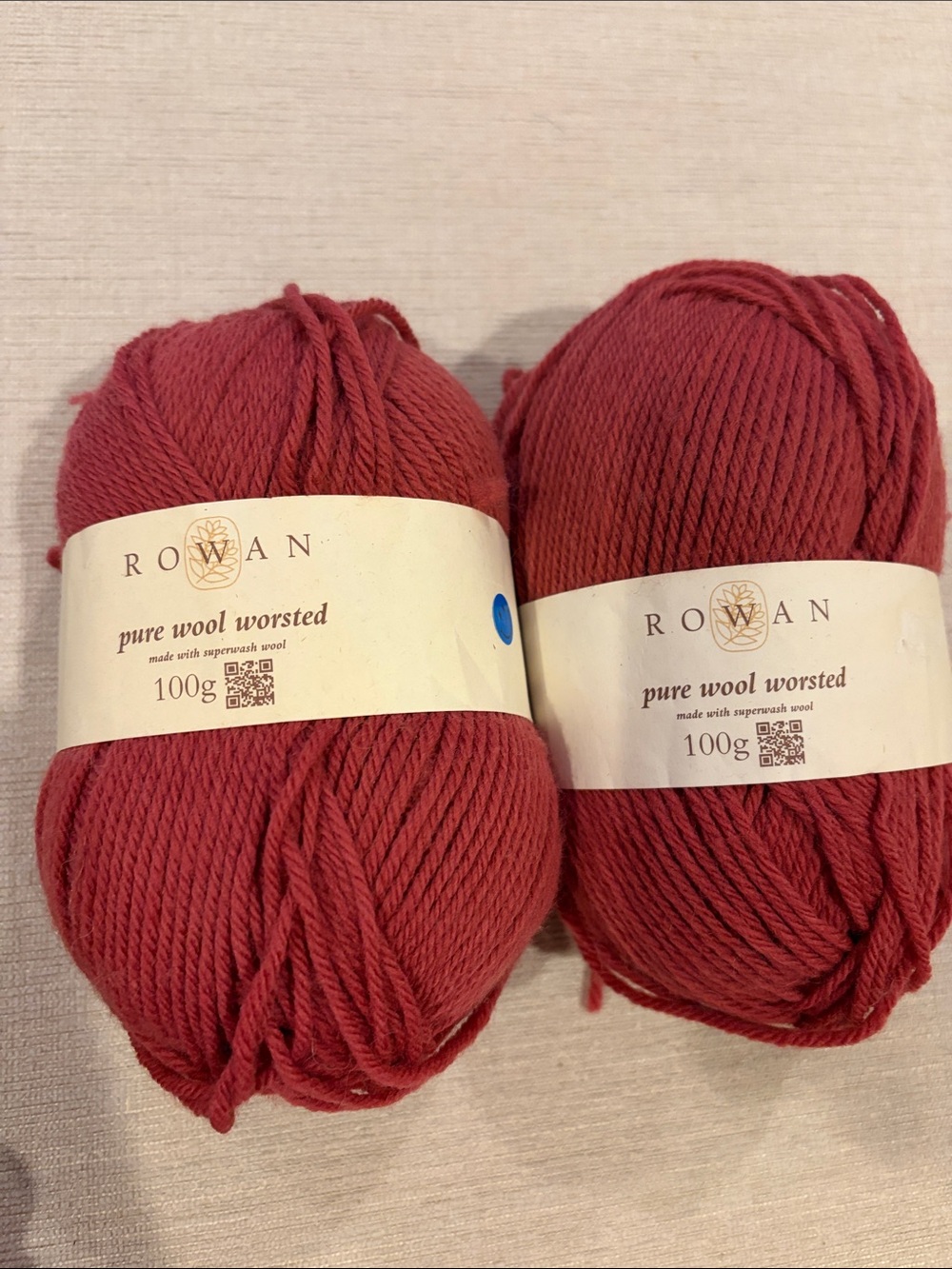 Rowan Pure Wool Worsted Yarn - Red